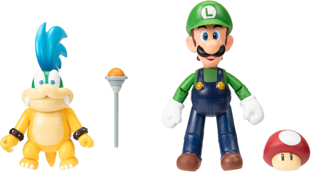 Figura de acción 4 Super Mario - Luigi vs. Larry Koopa