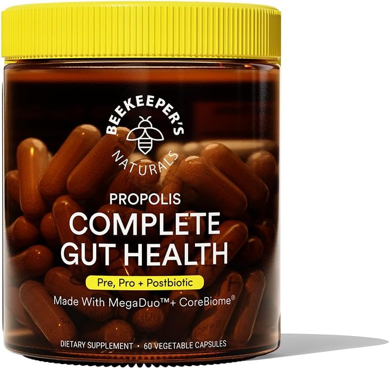 Suplemento Digestivo Beekeeper's Naturals, 60 Cápsulas Veganas