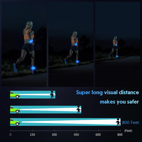 Brazalete LED recargable para correr de alta visibilidad