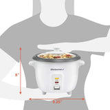 Olla Arrocera Elite Gourmet, 6 tazas, con olla antiadherente, ERC-006NST
