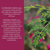 Suplemento ORGANIC INDIA Ashwagandha Powder vegano Kosher