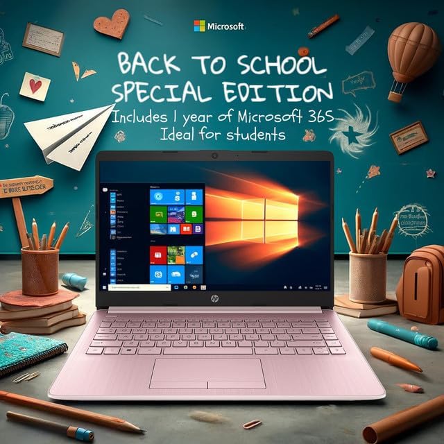 Laptop HP 14 HD, Intel Quad-Core, 8GB RAM, 576GB Almacenamiento