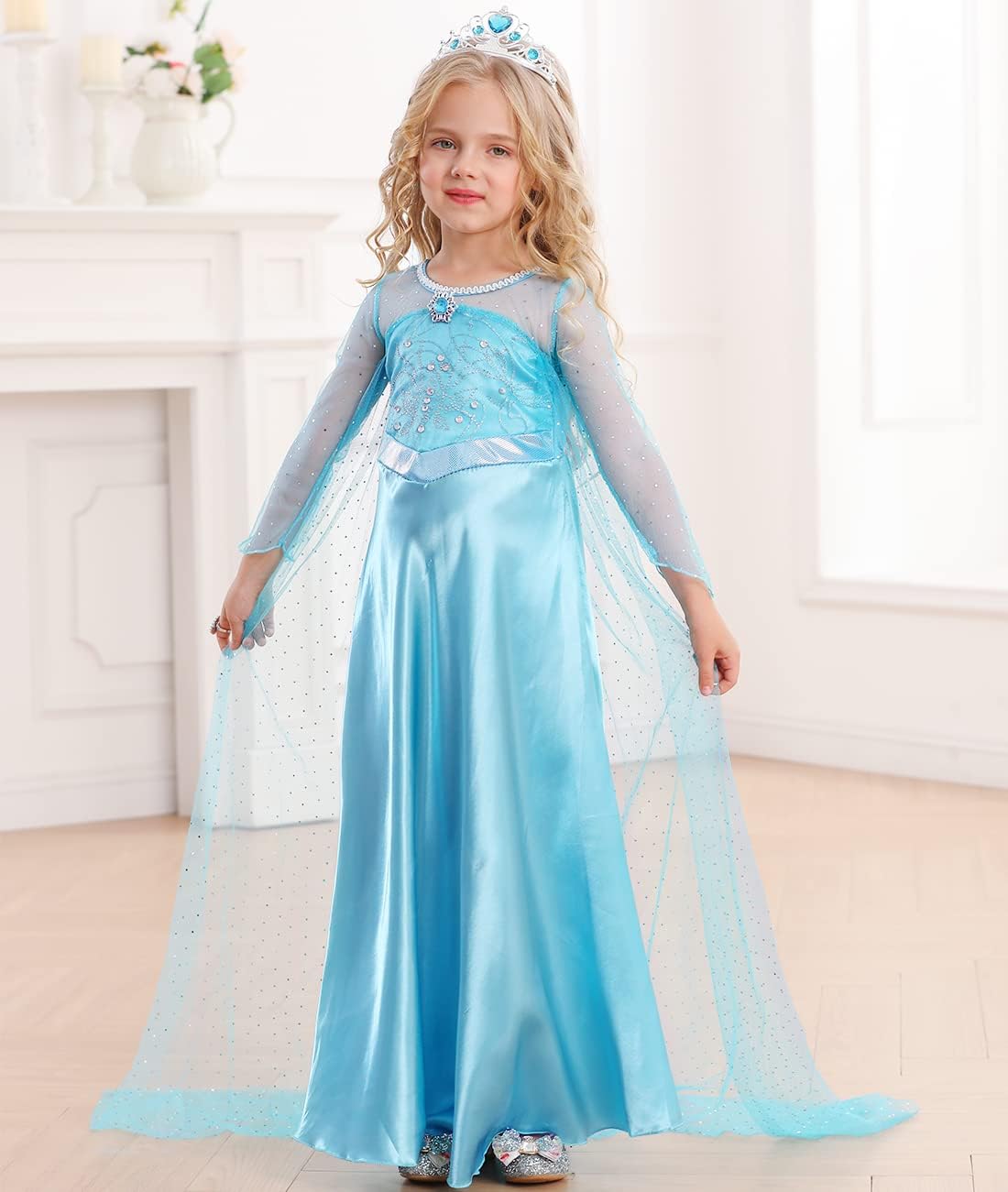 Disfraz de Princesa de Nieve para Niñas con Peluca - Cosplay