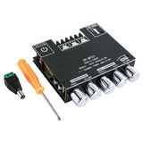 Amplificador de Audio Bluetooth 50W×2+100W con Control de Graves y Agudos