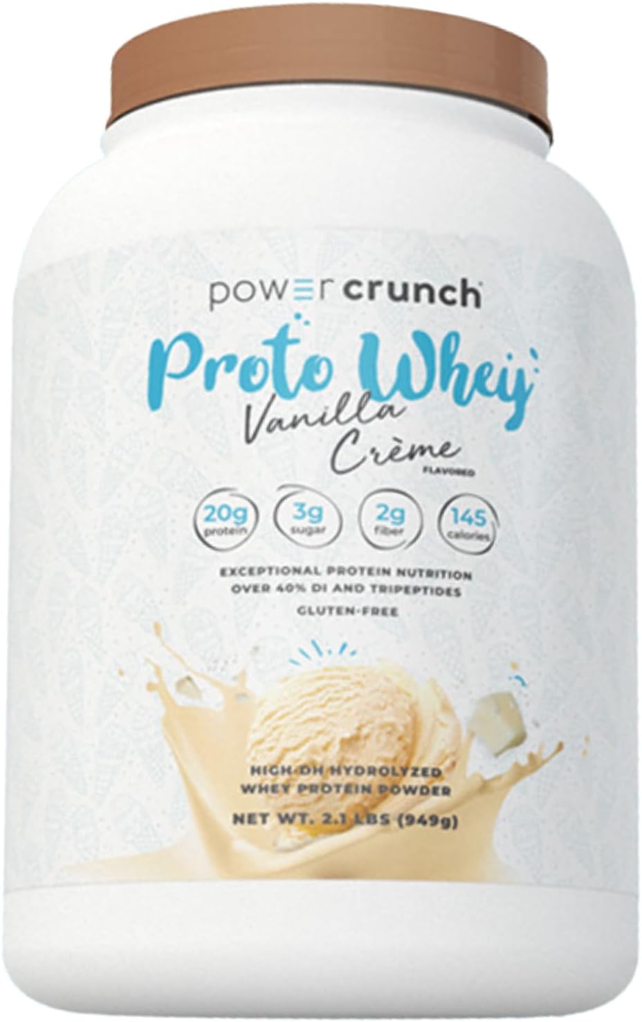 Power Crunch Proto Whey Proteína Vanilla Crème, 20g, 26 porciones