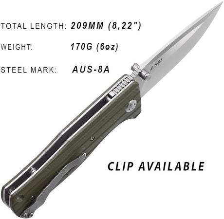 Cuchillo plegable de bolsillo para hombre tácticos