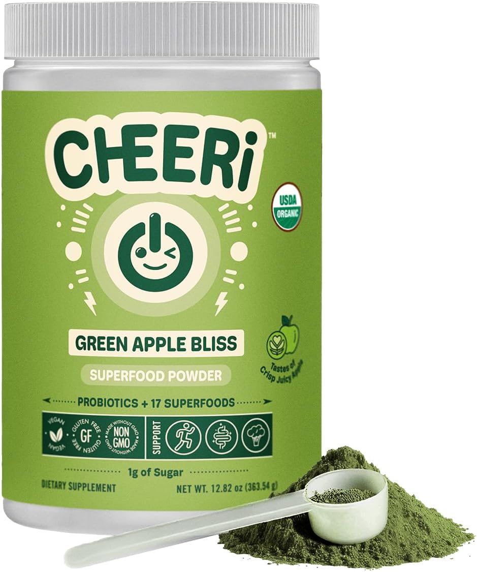 Green Apple Bliss Superfood Powder - Orgánico, Vegano, 30 Días