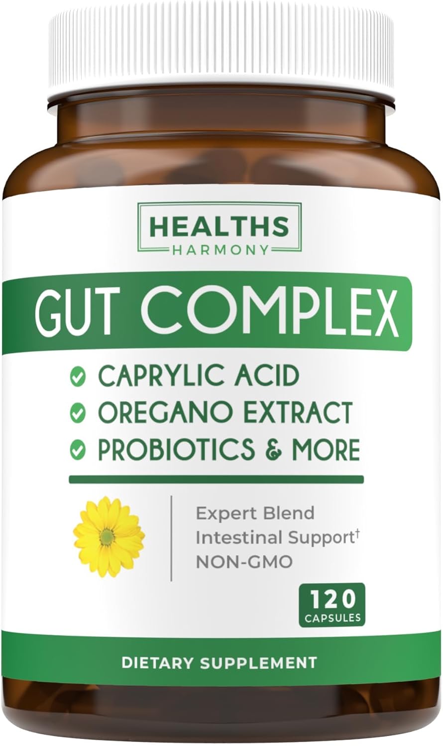 Suplementos Candida Support (120 cápsulas) – ácido caprílico