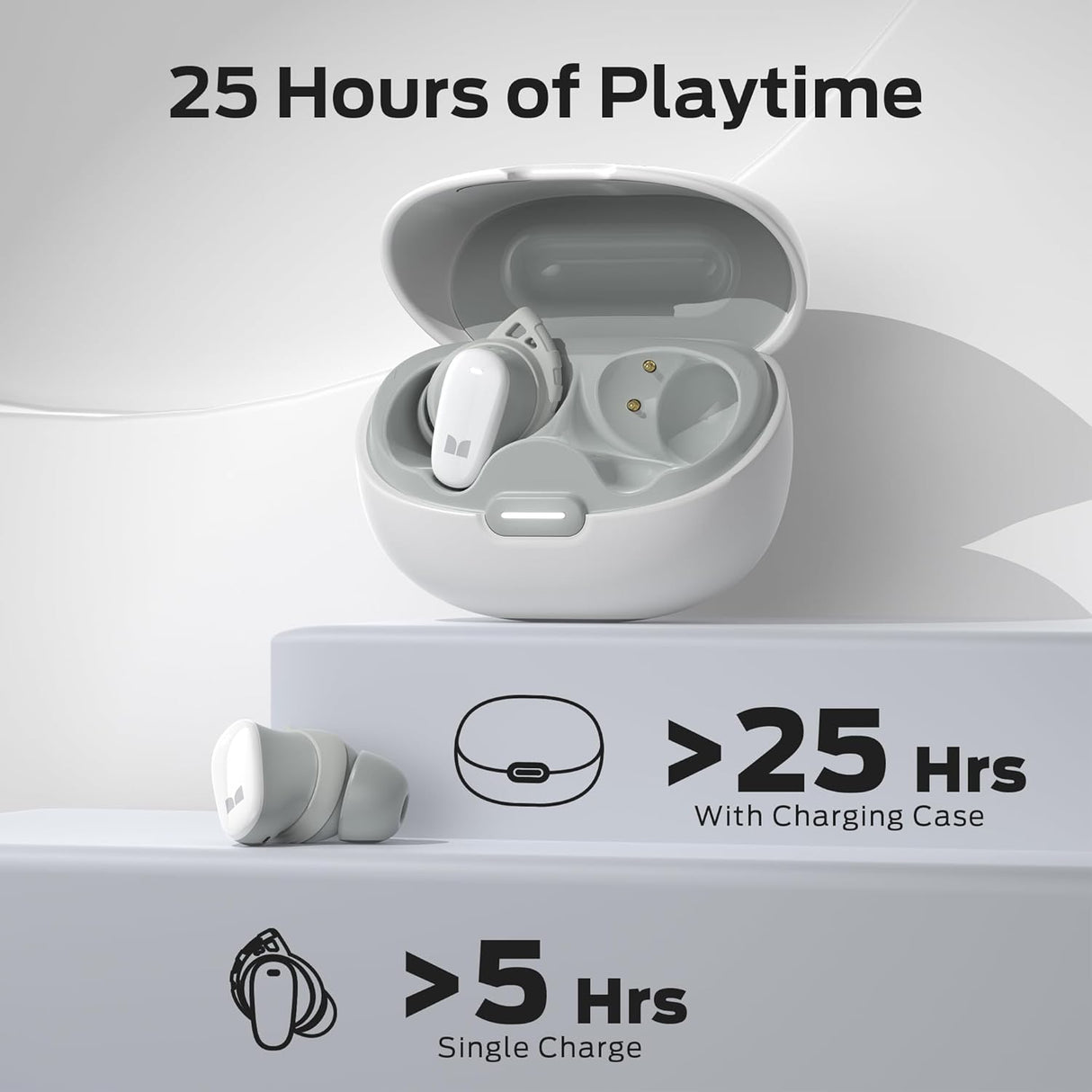 Auriculares Inalámbricos Monster N-Lite 206, Bluetooth 5.4, 25H