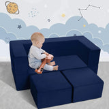 Sofá infantil de espuma para niños MeMoreCool  Azul marino