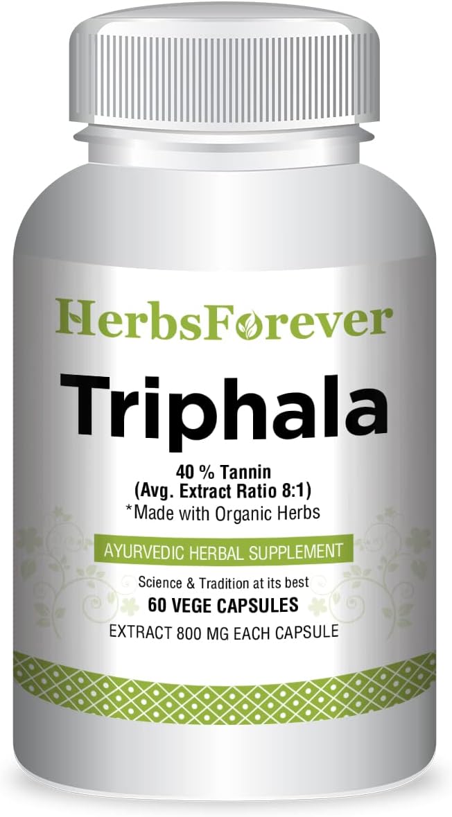 Suplemento Triphala Cápsulas Extracto Ratio (8:1) 60 cáp