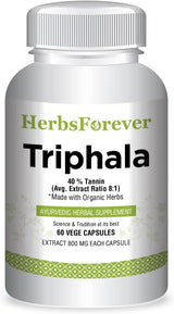 Suplemento Triphala Cápsulas Extracto Ratio (8:1) 60 cáp