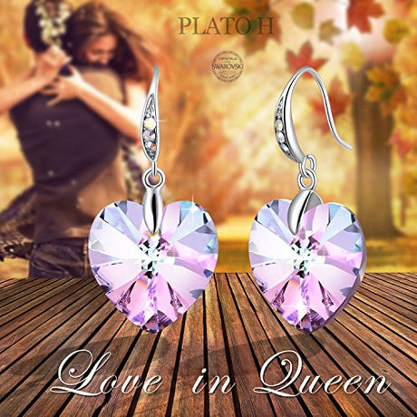 Arete en forma de corazón para mujer