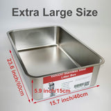 Caja de arena de metal extra grande para gatos VehiGo