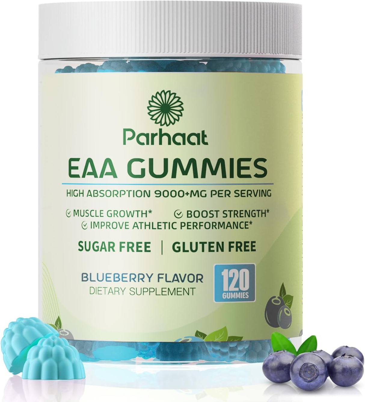 Gomitas EAA 120 Gummies, 9000 mg Aminoácidos Esenciales