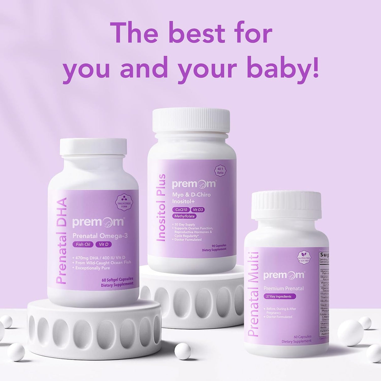 Premom Inositol Plus - 2000mg Myo & 50mg D-Chiro Inositol