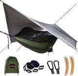 Hamaca Doble con Mosquitera y Lona Impermeable, Modelo 230T
