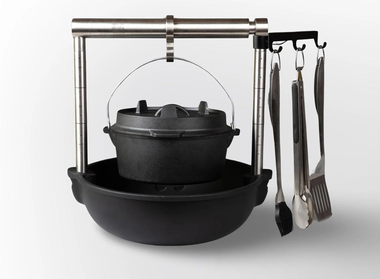 Soporte y herramientas BBQ BOLA | Juego para parrilla BOLA