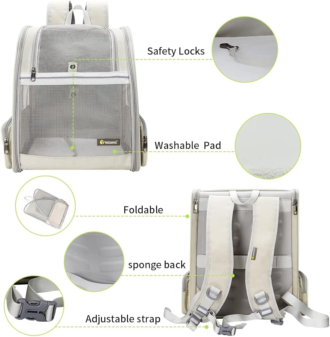 Bolso para transporte de gatos seguro y cómodo