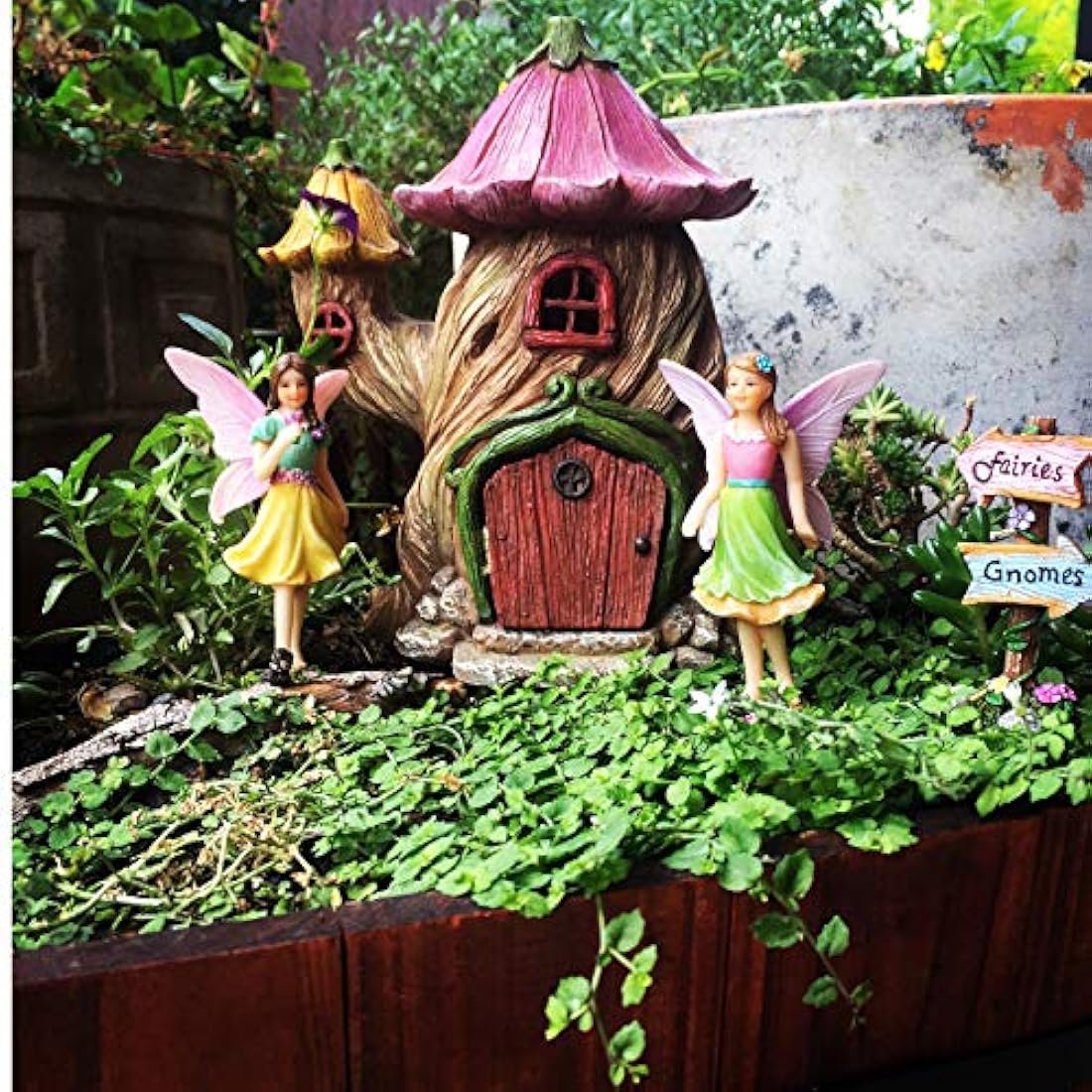 Casa de hadas para jardín - kit de accesorios.