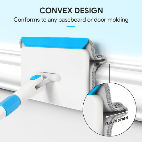 Herramienta limpiadora de pared con mango extensible