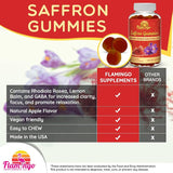 Suplemento rodiola rosea Gomitas de extracto de azafrán 60u