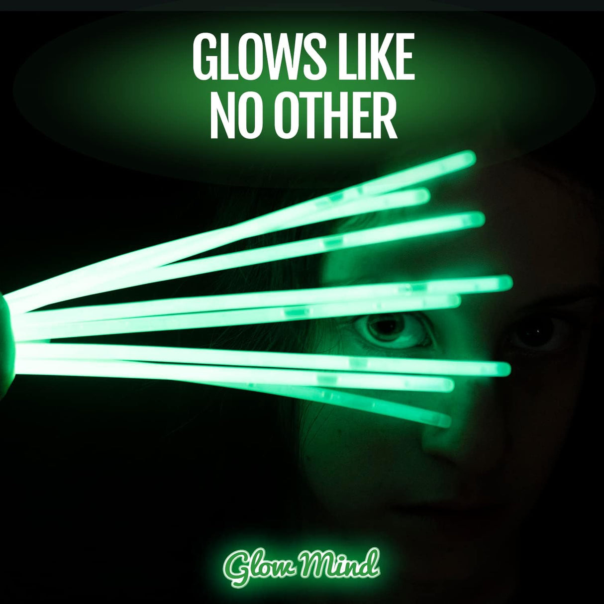 Suministros para fiestas a granel, paquete de 100 varillas luminosas que brillan en la oscuridad de 8&nbsp;pulgadas y conectores para pulseras y collares, para niños y adultos