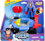 Carro de Fuerza Supermetal DC Imaginext Fisher-Price con Figura de Superman