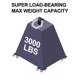 Carretillas Movedoras OCGIG, Carga 3000LBS, 4 Piezas