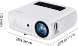 Proyector GROVIEW 15000lux 1080P WiFi Bluetooth, 490ANSI