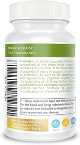 Suplemento Triphala orgánicas de Triphala hechas con polvo