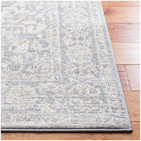 Alfombra cuadrada medallón desgastada para sala o dormitorio BNT832F