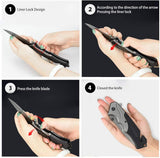 Cuchillo de bolsillo para hombre plegable multiherramienta