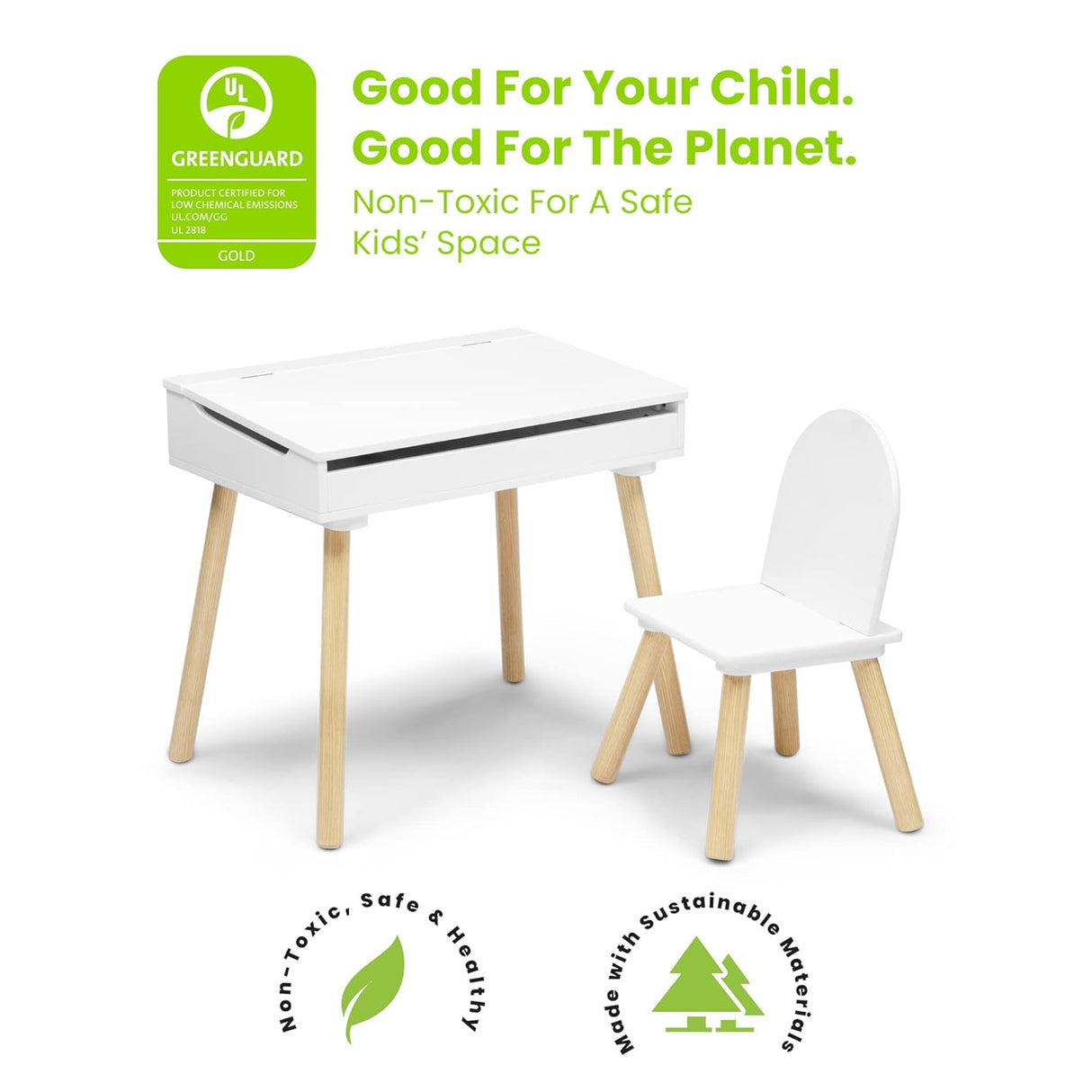 Escritorio y silla elevadora para niños pequeños y más