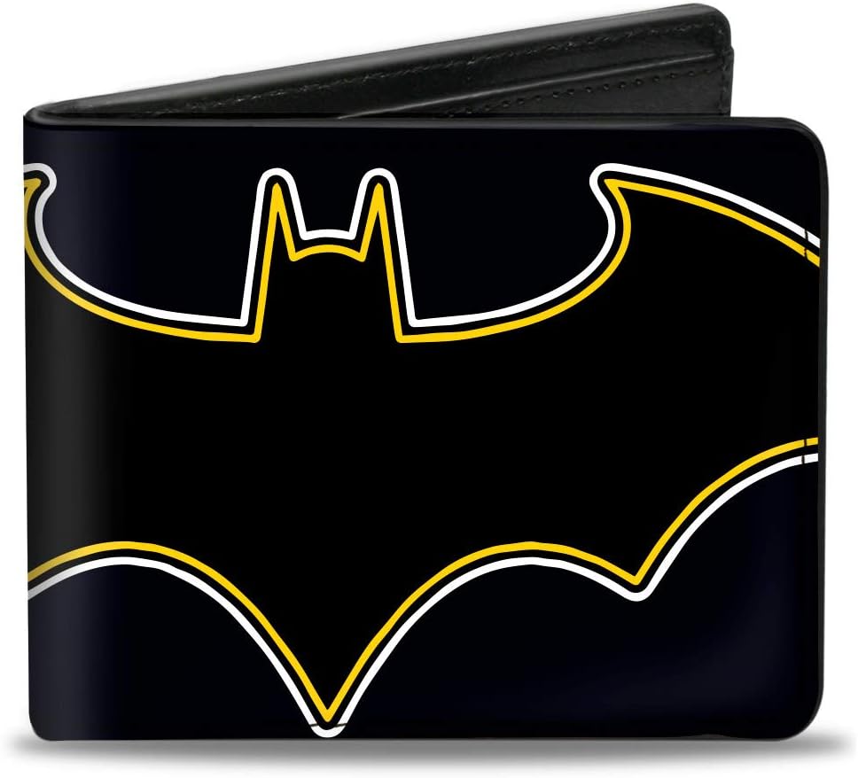 Cartera Bifold Hombre DC Comics Batman Logo Piel Vegana