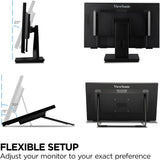 Monitor táctil ViewSonic TD2465 24 1080p, HDMI, USB, ergonómico