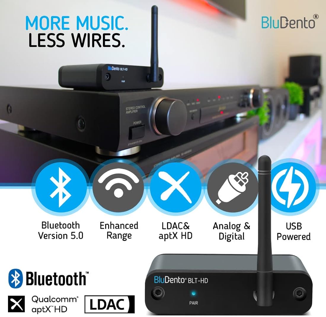 Adaptador Bluetooth de audio salida analógica L/R RCA