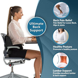 Cojín Lumbar ComfiLife - Espuma Memoria, Malla 3D, Ajustable