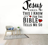 Adhesivo Pared Jesús Me Ama - Vinilo Decorativo Citas