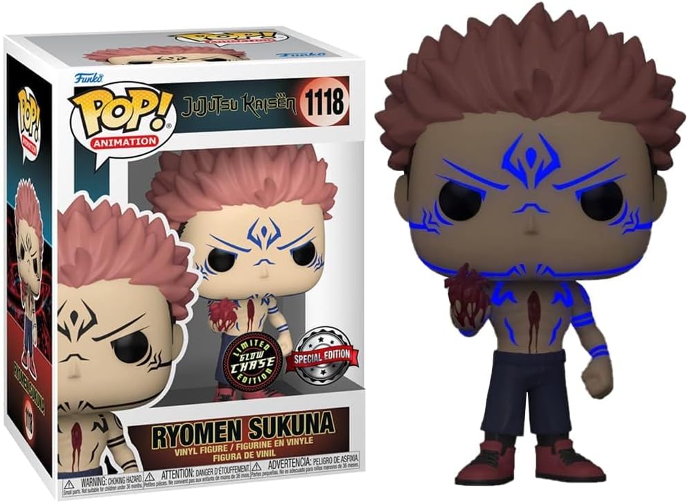 Figurita Sukuna Funko Jujutsu Kaisen 9 cm con corazón