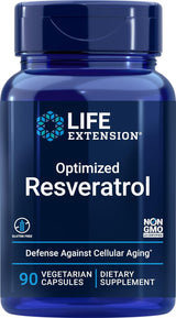 Suplemento Life Extension Resveratrol optimizado 90 cápsula