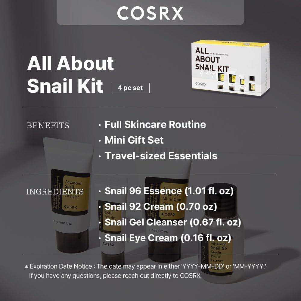 Kit de Cuidado Facial Coreano con Mucina de Caracol