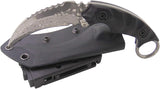 Cuchillo táctico de supervivencia de doble filo con funda