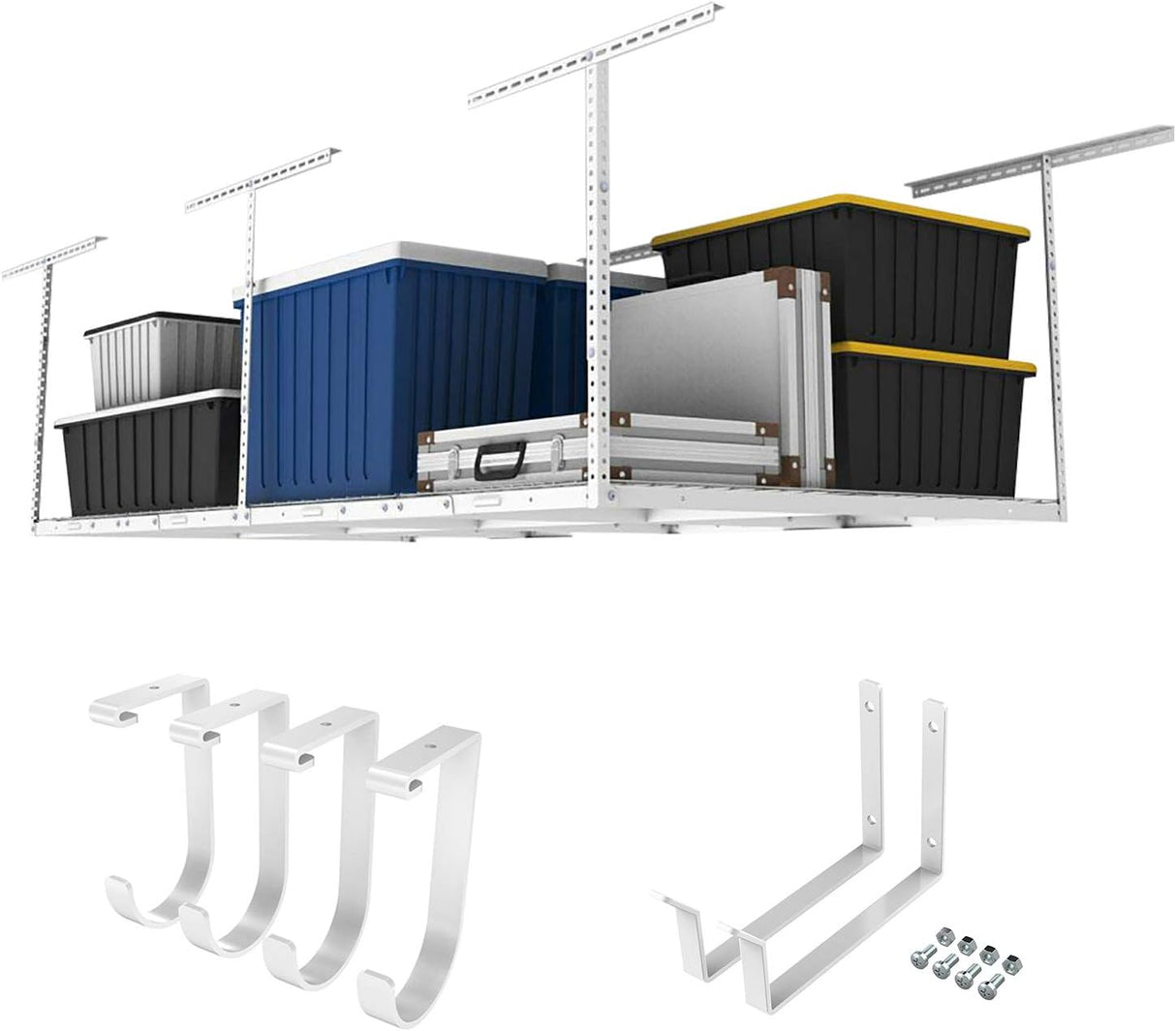 Estante de almacenamiento de techo 4x8, ajustable, modelo 40