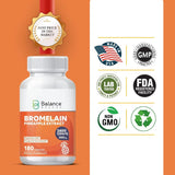 Suplemento de extracto de piña de bromelina 180 cápsulas