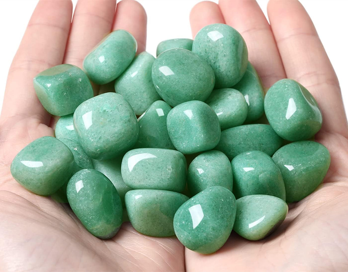 Juego de Cristales de Aventurina Verde Pulidos e Irregulares
