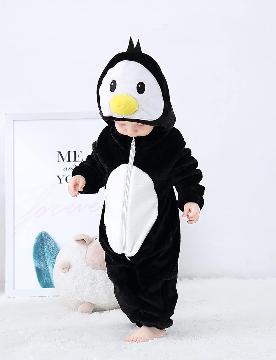 Disfraz Navidad Halloween Bebé, Pijamas Invierno, Modelo Único 04-Penguin