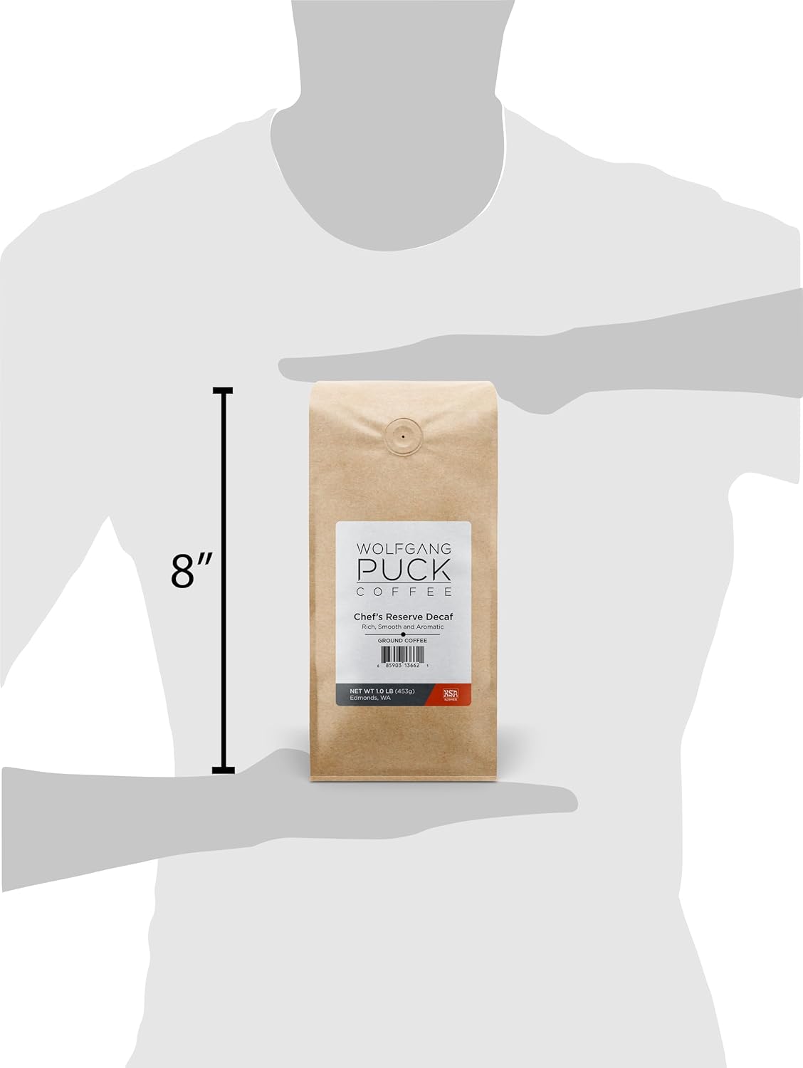 Café Decaf Molido Chef's Reserve de Wolfgang Puck, 1 lb.