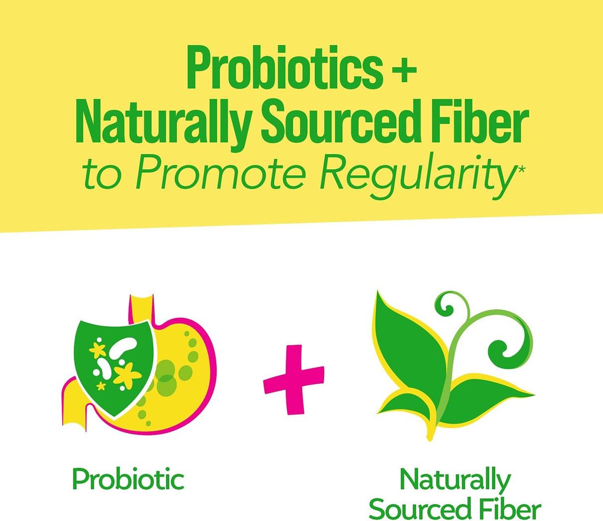 Suplemento alimenticio de fibra y probióticos para niños