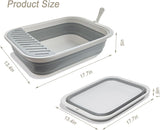 Caja de arena plegable para gatitos chuyouan